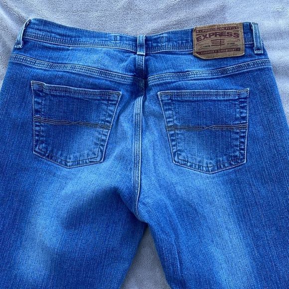 EXPRESS SARULA BOOTCUT DENIM JEANS SZ 8 - Picture 15 of 15